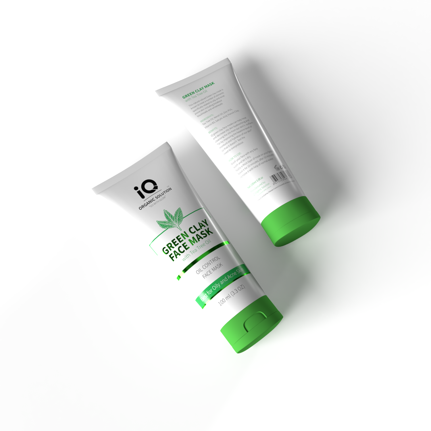 Oil Control Green Mask - IQ Organic Solution™️